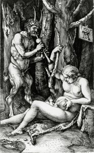 Satyr Familie, 1505 door Albrecht Dürer